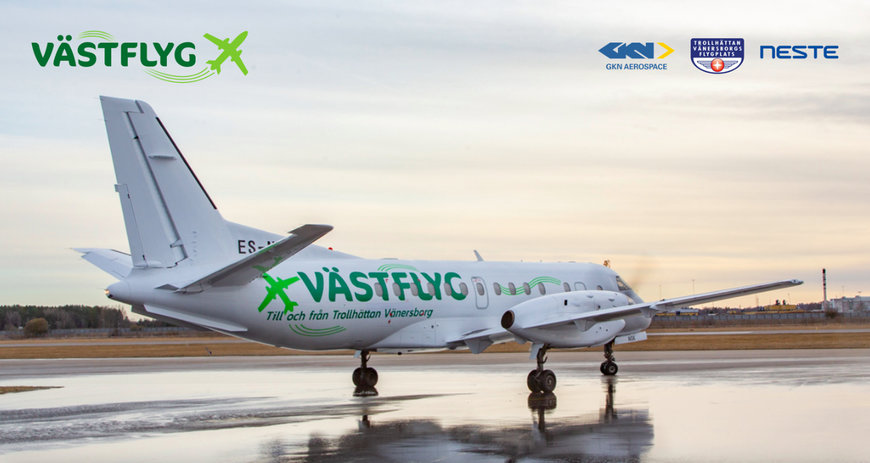 VÄSTFLYG BECOMES WORLD'S FIRST AIRLINE TO USE THE HIGHEST POSSIBLE BLEND OF SAF ON ALL FLIGHTS